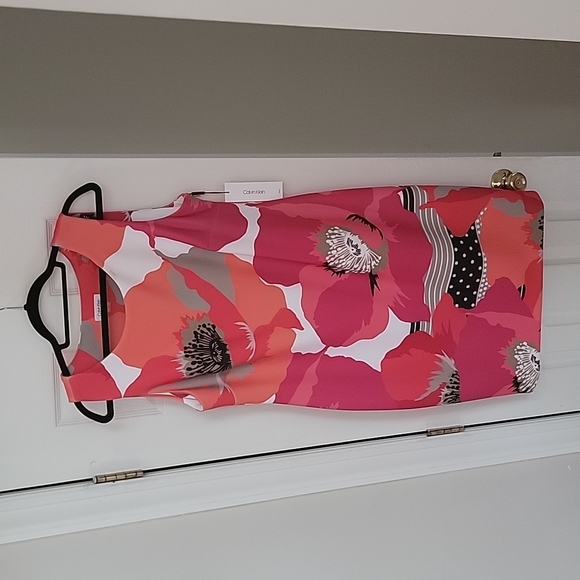 New with Tags Floral Calvin Klein Dress - Picture 1 of 2